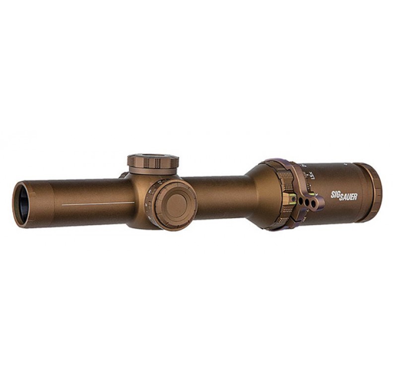 Sig Sauer TANGO6T Scope, 1-6x24mm, 30mm, FFP, 762 Sdmr Extended Range Reticle, 0.2 Mrad, Capped Turret, Fde SOT61234